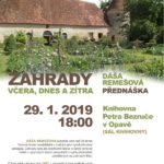 Dáša Remešová působila více než 30 let na Vysoké škole zemědělské v Lednici jako vysokoškolský pedagog. Zahrady jsou její celoživotní láska, o čemž jsme se mohli v uplynulých letech přesvědčit v cyklu přednášek zaměřených na zahradní flóru.