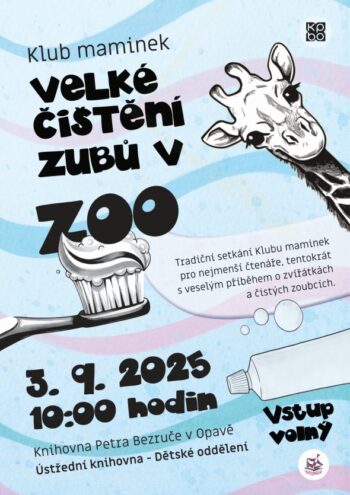Velké čištění zubů v zoo - tradiční setkání Klubu maminek pro nejmenší čtenáře