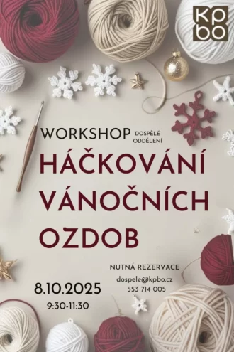Háčkování vánočních ozdob - workshop