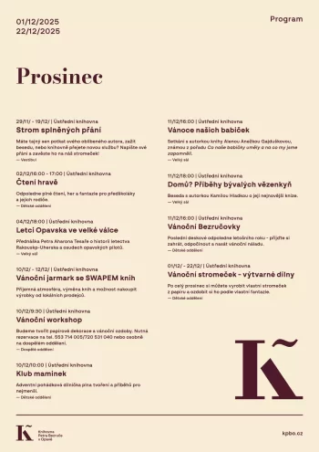 Program - Prosinec 2025