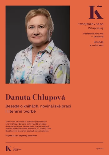 Danuta Chlupová: Beseda o knihách, novinářské práci i literární tvorbě