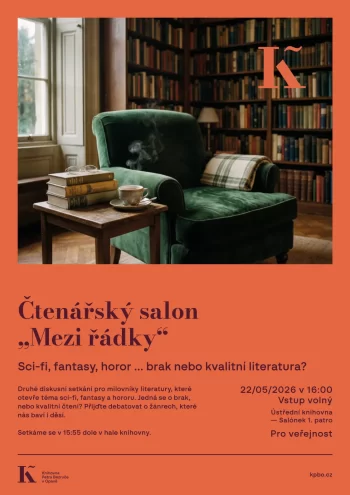 Čtenářský salon „Mezi řádky“: Sci-fi, fantasy, horor … brak nebo kvalitní literatura?
