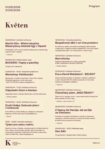Program - Květen 2026