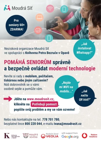 Moudrá síť - pomáháme seniorům bezpečně a správně používat moderní technologie