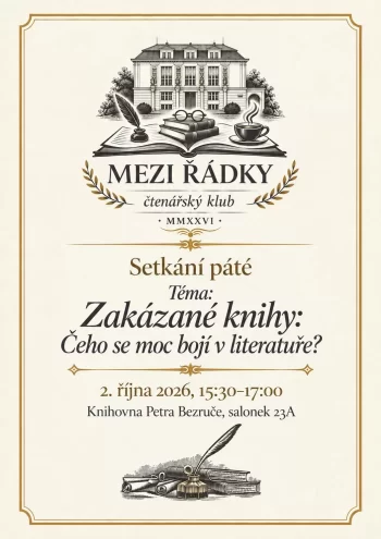 Čtenářský salon "Mezi řádky": Zakázané knihy - čeho se moc bojí v literatuře?