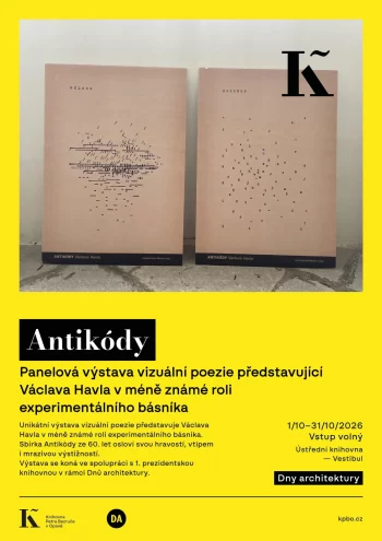 Dny Architektury: Antikódy - unikátní výstava představuje Václava Havla v méně známé roli experimentálního básníka