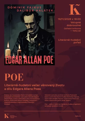 POE: Literárně-hudební večer věnovaný životu a dílu Edgara Allana Poea