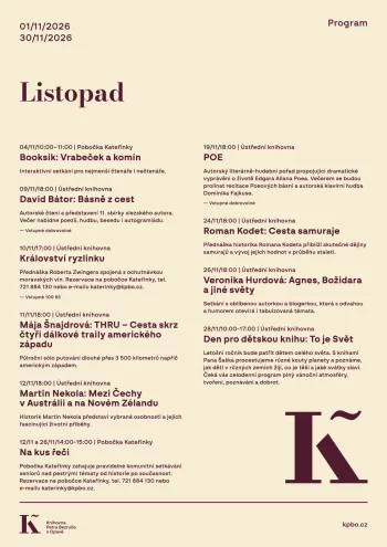 Program - Listopad 2026